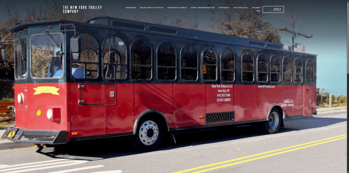 The New York Trolley Company website
